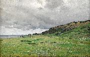 Axel Lindman Coastal Landscape, Normandie oil on canvas